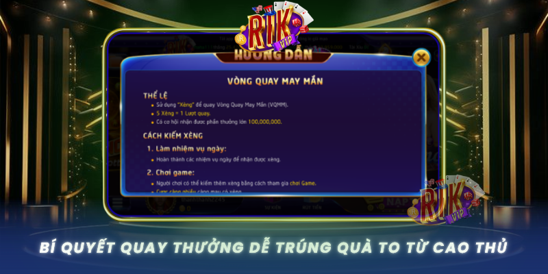 Bi Quyet Quay Thuong De Trung Qua To Tu Cao Thu
