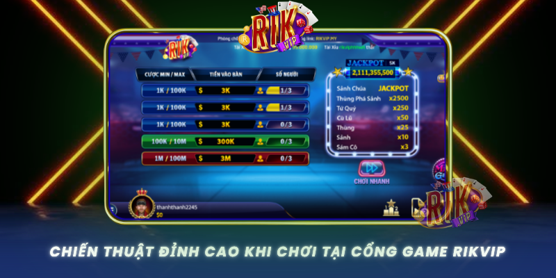 Chien Thuat Dinh Cao Khi Choi Tai Cong Game Rikvip