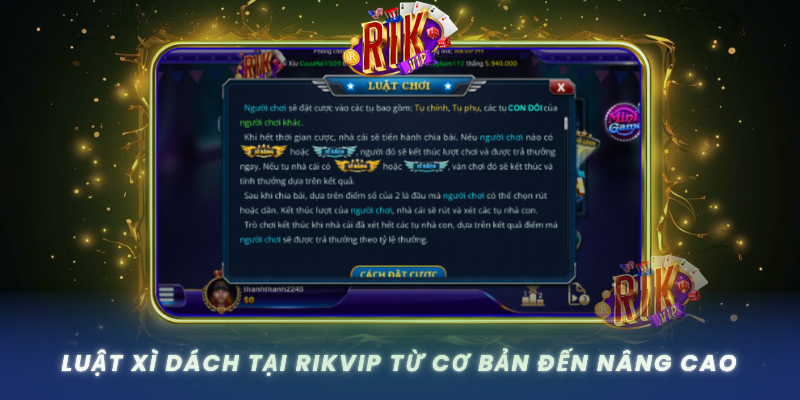 Luat Xi Dach Tai Rikvip Tu Co Ban Den Nang Cao