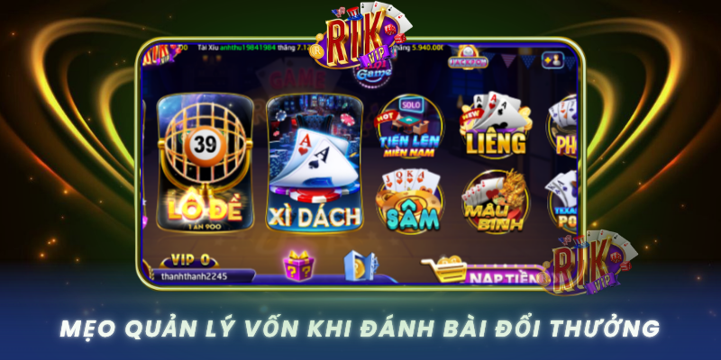 Meo Quan Ly Von Khi Danh Bai Doi Thuong