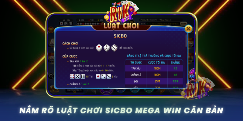 Nam Ro Luat Choi Sicbo Mega Win Can Ban