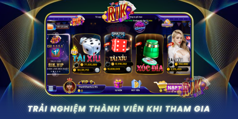 Trai Nghiem Thanh Vien Khi Tham Gia