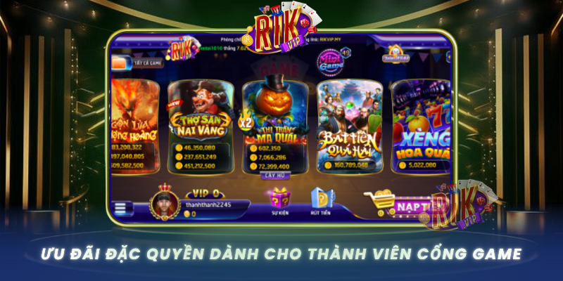 Uu Dai Dac Quyen Danh Cho Thanh Vien Cong Game